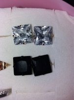 Серьги Гвоздики из медицинского золота сплава стали SPIKES (США) - Вольногорск