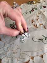 Серебряный набор с золотыми пластинами - Днепр