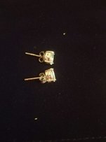 Серьги серебряные 925 пробы с натуральным голубым топазом - Чернигов