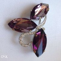 Брошь винтаж, самого модного оттенка 2018 года ультрафиолет!!! - Ирпень