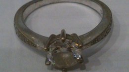 Кольцо серебро 925 с фианитом - Херсон