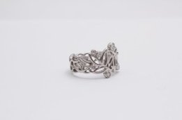 Кольцо 585° из белого золота с бриллиантами 0,22ct (8 шт) - Харьков
