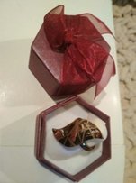 Кольцо позолоченное Булгари красивое с мелкими камешками - Киев