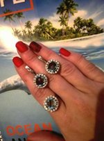 Серебряный набор с Топазом - Киев