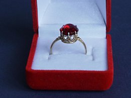 Кольцо серебряное позолоченное винтажное, СССР, 875 проба - Славянск