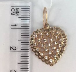 Кулон "СЕРДЦЕ"-арт.3689 d, золото 585 пробы - Запорожье