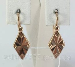 Серьги золотые 585 проба, СССР, арт.8180 А - Запорожье