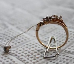 Кольцо "веночек" коньячный бриллиант 0,34ct золото 585 +видео ! - Киев