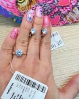 Серьги серебро 925 пробы с золотыми вставками золото 375 пробы! - Запорожье