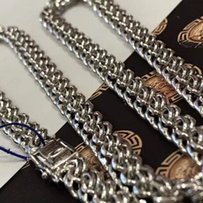 Серебряная цепочка 925 пробы . РОДИРОВАННАЯ - Луганск