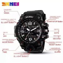 Армейские, тактические, мужские часы SKMEI 1155 (black, blue) - Горловка