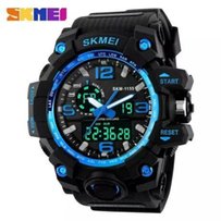 Армейские, тактические, мужские часы SKMEI 1155 (black, blue) - Горловка