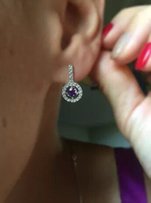 Стильные серьги. Серебро.Реальные фото.4 цвета. - Одесса