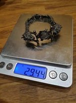 Серебряный женский браслет 925 Дракон. 29.4 грамма - Киев