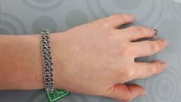 Акция + Серебряный браслет бисмарк двусторонний+накладки. серебро 925 - Запорожье