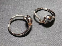 Золотые серьги с бриллиантами Damiani - Киев