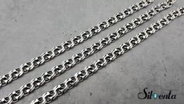 Цепочка серебро бисмарк 4,5 мм ширина мужская цепь ланцюжок ланцюг - Запорожье
