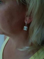 Бриллиантовые серьги 1.5ct - Харьков