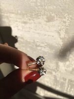 Серьги с бриллиантами золотые - Харьков