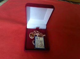 Золотая брошь с янтарем,583 пр.,новая.ПОДАРОК - Одесса