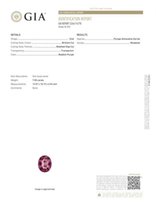 Природный малиновый гранат родолит 7.50 ct GIA сертификат - Львов