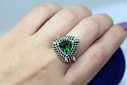 Серебряный набор с фианитами - Белая Церковь