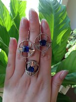 Серебряный набор с золотыми пластинами - Белая Церковь