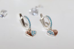 Серьги с золотыми пластинами - Белая Церковь