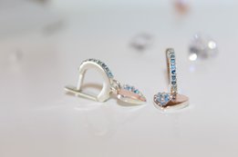 Серьги с золотыми пластинами - Белая Церковь