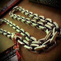 Серебряная цепь 925 пробы . Якорь 120 грамм - 