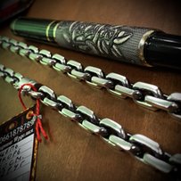 Серебряная цепь 925 пробы . Якорь 120 грамм - 