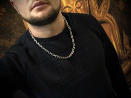 Серебряная цепь 925 пробы . Якорь 120 грамм - 